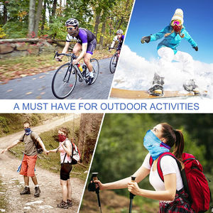 Pasamontañas Deportivo para Exteriores con Protección UV y Cortavientos, Cubre Rostro Completo y Cuello, para Ciclismo y Running, Calentador de Cuello/Gaiter - Product Image 5