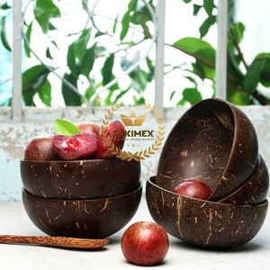 ชามมะพร้าวงานทำมือชามไม้มะพร้าวสำหรับสลัดราคาถูกมากทำในเวียดนาม - Product Image 2