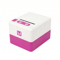 Imprimante thermique de reçus POS P20 Mini de 2 pouces (58 mm) couleur rose avec USB+BT