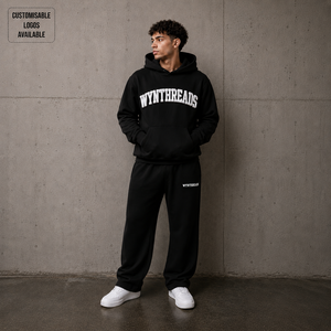Ensemble 2 pièces personnalisé en molleton épais 350GSM 400GSM 450GSM unisexe, sweat-shirt et pantalon de survêtement oversize pour homme - Product Image 4