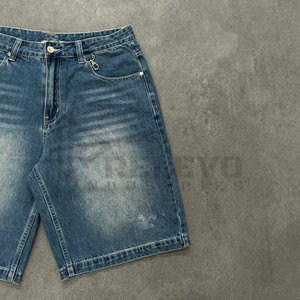 Pantalones Cortos Casuales de Mezclilla para Hombre, Corte Regular, para Verano, Cómodos, Duraderos, Estilo Diario, para Pedidos al por Mayor - Product Image 5