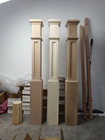 Menuiserie Design antique personnalisé balustre en bois massif piliers en bois poteau de colonne d'armoire conique mains courantes de balustre en bois
