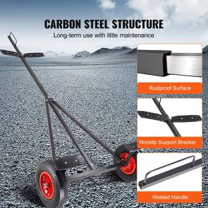 Carrello Pneumatico per Rimorchi da Barca in Acciaio al Carbonio con Capacità di Carico di 190 kg, Lunghezza Regolabile 29,2 m, Accessori e Ricambi per Rimorchi 35,1 m e 4,9 m - Product Image 5