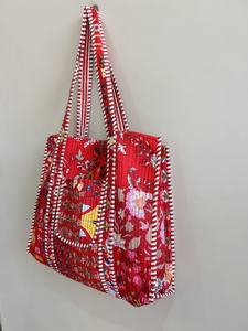 Custom Cotton Embroidered Tote <b>Bag</b> Large Shoulder Shopping <b>Bag</b> with Patchwork Design Zipper Closure Eco-friendly - Product Image 3