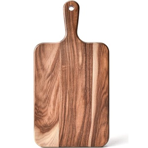 Planche à découper en bois de noyer de qualité supérieure avec poignée, plateau de service en bois personnalisé avec logo, planche à découper pour charcuterie, accessoires de cuisine - Product Image 1