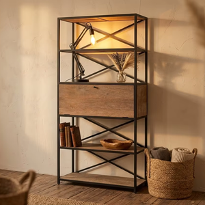 ชั้นวางของอเนกประสงค์ Gerry Rack รุ่นพรีเมียม สำหรับอุตสาหกรรม ผลิตจากไม้และโลหะ ทนทาน เป็นมิตรกับสิ่งแวดล้อม ดีไซน์ทันสมัย แบบตั้งพื้นสูง - Product Image 3