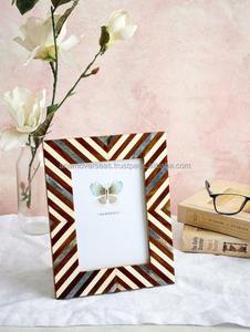 กรอบรูปฝังกระดูกแบบดั้งเดิม |   กรอบรูปงานฝีมืออินเดีย - Product Image 4