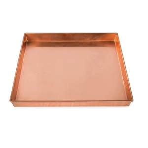 Bandeja Redonda de Cobre para Servir, Diseño Nuevo con Acabado en Oro Rosa, para Decoración y Maquillaje, a Precios de Mayoreo - Product Image 6