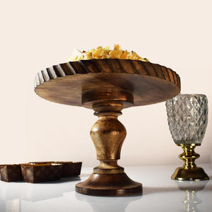 Decorative Eco-Friendly Wooden <b>Cake</b> <b>Stand</b> Artistic Handcrafted Finish for Wedding Centerpieces Birthday Party Tables Dessert - Product Image 1