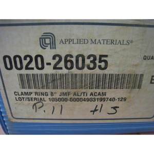 แหวนรัด NEW AMAT 0020-26035 ขนาด 8 นิ้ว, JMF AL/TI - อุปกรณ์และอะไหล่เซมิคอนดักเตอร์ระดับโลกที่เชื่อถือได้ - Product Image 1