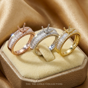 แหวนหมั้นเพชร ผู้หญิง ทองคำขาว 18k เพชรแท้ แหวนแต่งงาน แหวนงานเลี้ยง สไตล์คลาสสิก - Product Image 6