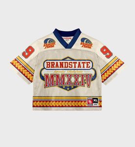 Camiseta Deportiva de Malla de Poliéster Personalizada al por Mayor, Estilo Urbano Vintage, para Fútbol, Baloncesto, Fútbol Americano, con Impresión por Sublimación - Product Image 4