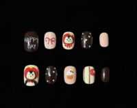 Faux ongles en acrylique faits à la main, prix compétitif, livraison rapide, commande en gros, application facile, design peint à la main