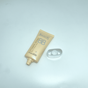 Tubo cosmético ecológico de PE de 2 y 5 capas, de colores, para envasado de protector solar con estampado en caliente y tapa de rosca plateada. - Product Image 5