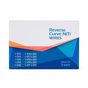 Reverse Curve Nickel <b>Titanium</b> Archwire Rectangular Super Elastic NiTi Orthodontic <b>Wire</b> Heat Activated Shape Memory Dental Manual - Product Image 1