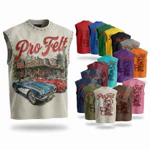 2026 New Latest Design Vintage Graphic Custom Sleeveless T Shirt Men Custom Printed Tank Top Streetwear Summer Vest Whole Sale - Product Image 1