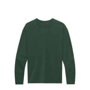เสื้อยืดผู้ชายสีพื้นคุณภาพสูงแบบใหม่ขายส่ง ไซส์ 6XL คอกลม แขนยาว เสื้อยืดแขนยาวเรียบง่าย - Product Image 3
