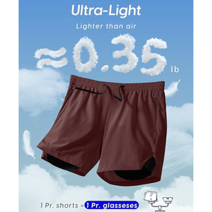 Shorts de sport pour hommes en tissu respirant personnalisé, shorts de jogging légers pour hommes, entraînement, course à pied et gym - Product Image 5