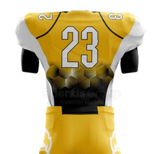 Uniformes de Fútbol Americano Personalizados al Por Mayor a Bajo Precio, Conjuntos de Manga Corta, Transpirables, de Secado Rápido, en Tallas Grandes, con MOQ Bajo - Product Image 2