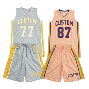 Sportswear High quality Custom Sublimated Basketball Uniform Set Men Youth Quick Dry Breathable custom your team <b>Name</b> Number - Product Image 1
