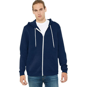 Bella Canvas 3739 Unisex Adult Hoodi Unisex Full <b>Zip</b> up Hooded Sweatshirt Printed 3739 100% Cotton Fleece Breathable Hoodie - Product Image 3
