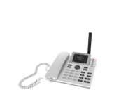 Téléphone de bureau FWP Android 4G LTE COCOMM MW-73 avec écran couleur de 3,5 pouces, point d'accès Wi-Fi, blanc