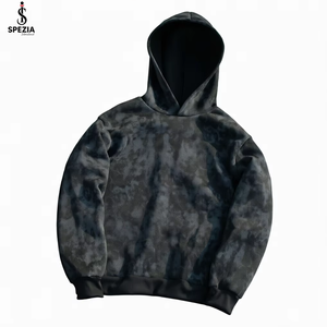 Sudadera con Capucha de Felpa Francesa 100% Algodón con Logotipo Personalizado de Invierno, Sudadera con Capucha Tie Dye para Hombre, Unisex, Ropa Urbana - Product Image 1