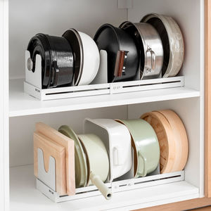 Étagère de rangement murale double niveau multifonction en fer durable pour cuisine, support organisateur en métal robuste, vente en gros directe usine - Product Image 5