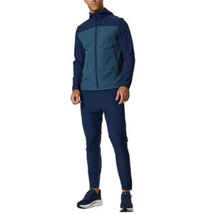 Custom Design Windbreaker <b>Jacket</b> Mens Sets Lightweight Rear Ventilation Panels <b>Reflective</b> Sportswear Tracksuits for Men - Product Image 1