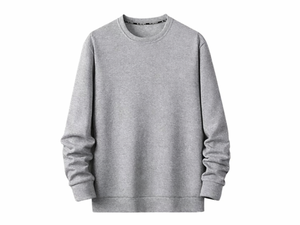 Ensemble de sport décontracté à capuche pour homme, en molleton épais, avec sweat-shirt personnalisé et t-shirt de couleur unie 100 % coton antibactérien - Product Image 2