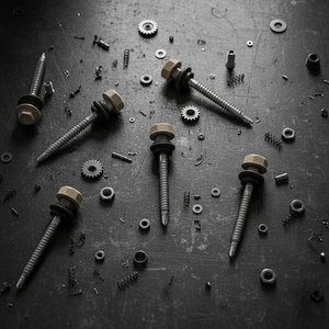 PDC Model 12 Hex Head Self Drilling <b>Screw</b> Carbon Steel Class 4.8 & 6.8 Zinc/<b>Galvanized</b> Coarse Thread DIN Standard Inch - Product Image 1