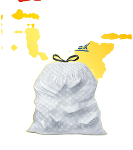 ถุงขยะ Glad Trash Bags รุ่น ForceFlex Protection Series สำหรับครัว ขนาด 13 แกลลอน ไม่มีกลิ่น OdorShield บรรจุ 90 ใบ (บรรจุภัณฑ์อาจแตกต่างกันไป) - Product Image 3