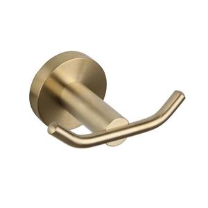 Modern Hotel Style <b>Standing</b> Brass 5-Layer Adjustable Robe Hook Rack for <b>Bathroom</b> - Product Image 2