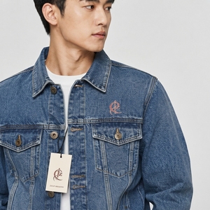 <b>Men</b> Lightweight <b>Denim</b> <b>Jacket</b> Soft Cotton <b>Denim</b> Fabric Breathable Construction Button Closure Comfortable Fit Everyday - Product Image 5