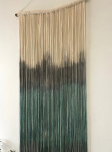 <b>Macrame</b> leaf <b>curtains</b> hanging on arc windows, <b>Macrame</b> Closet <b>Curtain</b>, Long <b>Macrame</b> <b>Curtain</b>, <b>Curtain</b> for Living Room - Product Image 2