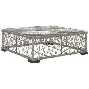 ชุดโซฟาหวายเทียมสีเทาขนาดกลาง 6 ชิ้น สำหรับสวนและลานบ้าน - Product Image 6