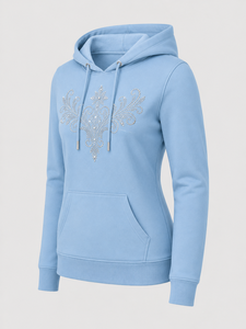 Sudadera con Capucha de Forro Polar con Pedrería para Mujer, Sudadera Cálida con Capucha, Suave y Casual para Otoño e Invierno - Product Image 5