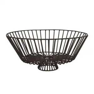 Cesta de Almacenamiento de Alambre Negro, Cesta Metálica Geométrica, Contenedor Rectangular para Despensa, Organizador de Cocina - Product Image 4