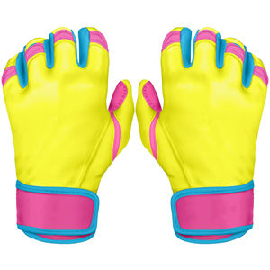 Gants de frappeur de baseball à manchette courte, en cuir premium, pour baseball et softball LBBSC-0011 - Product Image 1