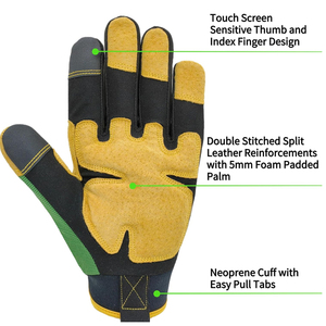 Gants de conduite d'hiver en cuir sur mesure de haute qualité avec protection UV imperméable, antidérapants et logo personnalisé, nouvelle mode - Product Image 6
