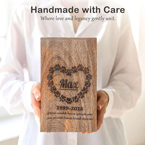 Wooden Keepsake Ashes Urn with Engraving Decorative Walnut Wood Cremation Urn Wooden Memorial Ashes Box Supplier by AYAANS - Product Image 3