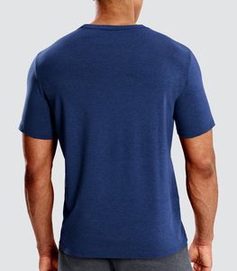 เสื้อยืดดรายฟิตผู้ชาย โพลีเอสเตอร์ 100% ลำลอง แห้งเร็ว ระบายเหงื่อได้ดี คอกลม แขนสั้น สำหรับออกกำลังกาย วิ่ง ว่ายน้ำ - Product Image 4