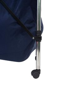 Support de rangement portable et pliable pour ballons de basketball Stag Iconic avec poche en filet, cadre en aluminium, organisateur roulant, chariot à ballons 61x61x50cm - Product Image 2