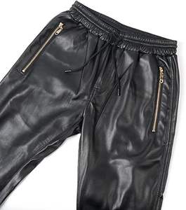 Pantalones de Cuero para Hombre, Pantalones de Cuero Genuino de Primera Calidad, Pantalones Casuales de Cuero para Hombre - Product Image 1