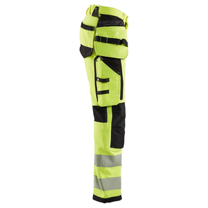 Pantalon de travail cargo personnalisé pour la sécurité routière, en tissu polyester respirant, avec poches cargo, pour ouvriers utilitaires, fabriqué sur mesure - Product Image 4