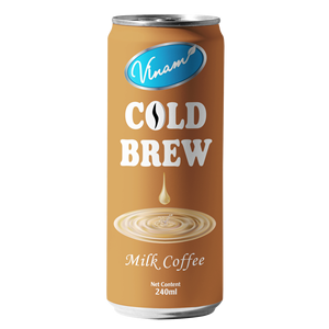 กาแฟโคลด์บรูว์ธรรมชาติ OEM/ODM บรรจุกระป๋อง/กล่อง ปริมาณมาก 250 มล. 330 มล. กาแฟเวียดนาม เมล็ดกาแฟแท้ 100% รสชาติเยี่ยม - Product Image 2