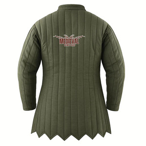 Gambeson médiéval fait main à manches longues, rembourré en coton, motif zig-zag, veste Aketon, armure de chevalier de bataille pour événements historiques - Product Image 4