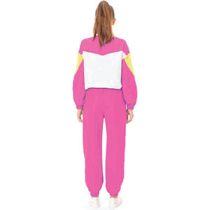 Ensemble de survêtement coupe-vent pour femme en nylon 100 % de haute qualité, léger et respirant, veste zippée et pantalon, 2 pièces, tenue de sport estivale - Product Image 4