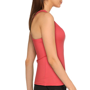 Camiseta sin mangas y chaleco deportivo para mujer, 100% algodón con mezcla de spandex, diseño con logo, transpirable, de secado rápido, ropa deportiva. - Product Image 4