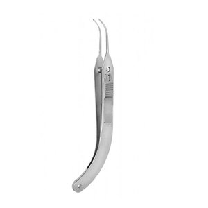 Pinzas de Fijación con Bloqueo de Acero Inoxidable, Instrumento Quirúrgico Oftálmico para Procedimientos de Retina, Córnea y Cataratas - Product Image 1